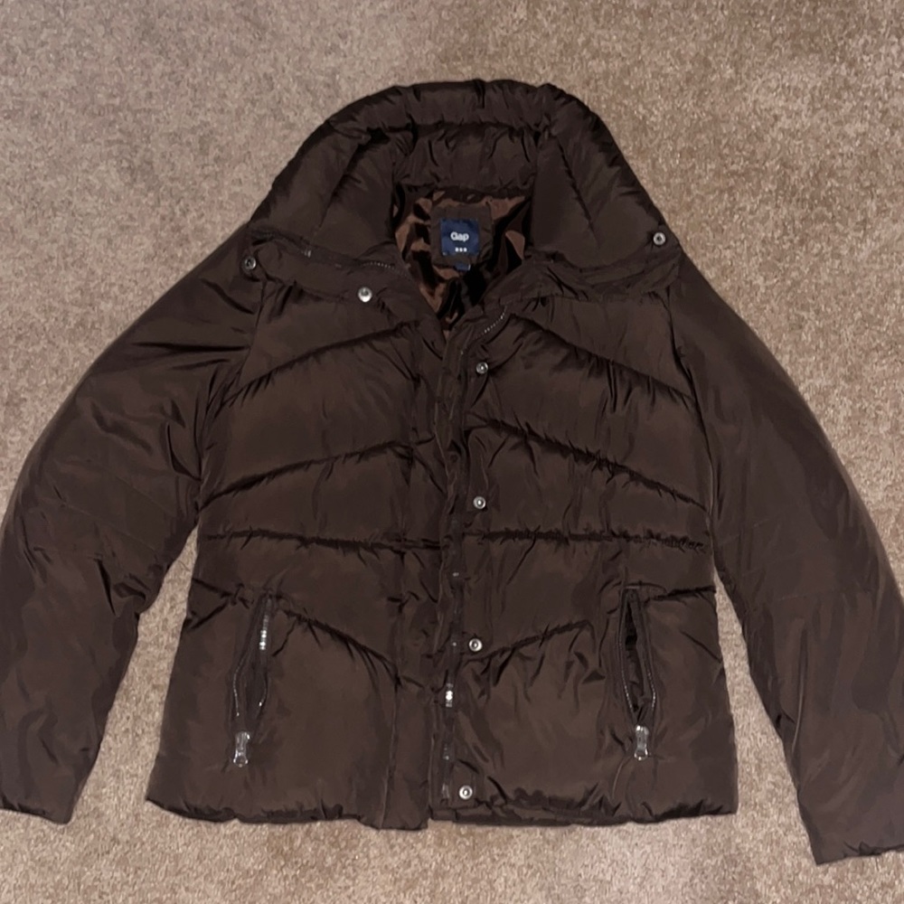Brown Gap Puffer Jacket Gem